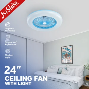 1stshine Ceiling Fan Light Babyroom Multifunction White LED Plastic Lighting Ceiling Fan