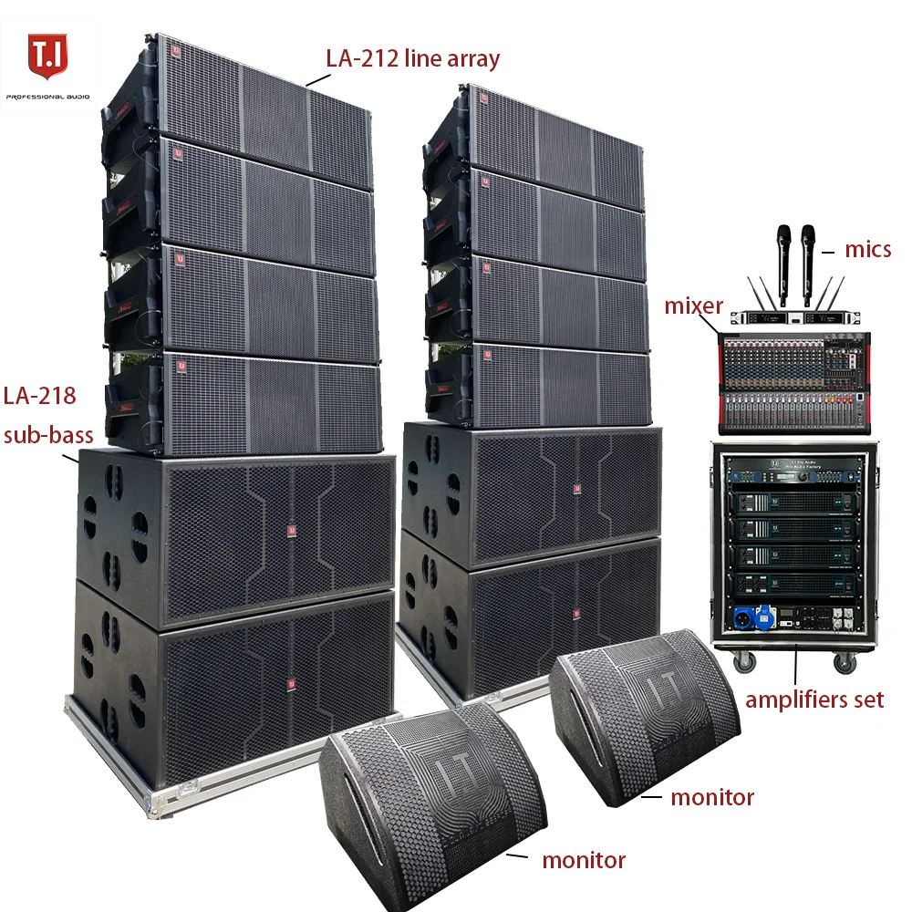 T I LA 212 Line Array Speakers Professional Outdoor Sound