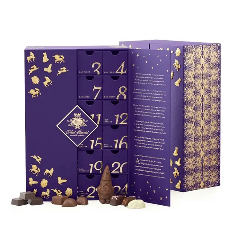 Wholesale Custom Christmas Chocolate Packaging Box Advent Calendar 2022 2023 - Buy Christmas Advent Calendar,Christmas Calendar Advent Chocolate,Christmas Advent Calendar Packaging Box Product On Alibaba.com