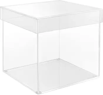 20 x 20 x 20.5cm acrylic Clear Small Case Boxes  wedding box
