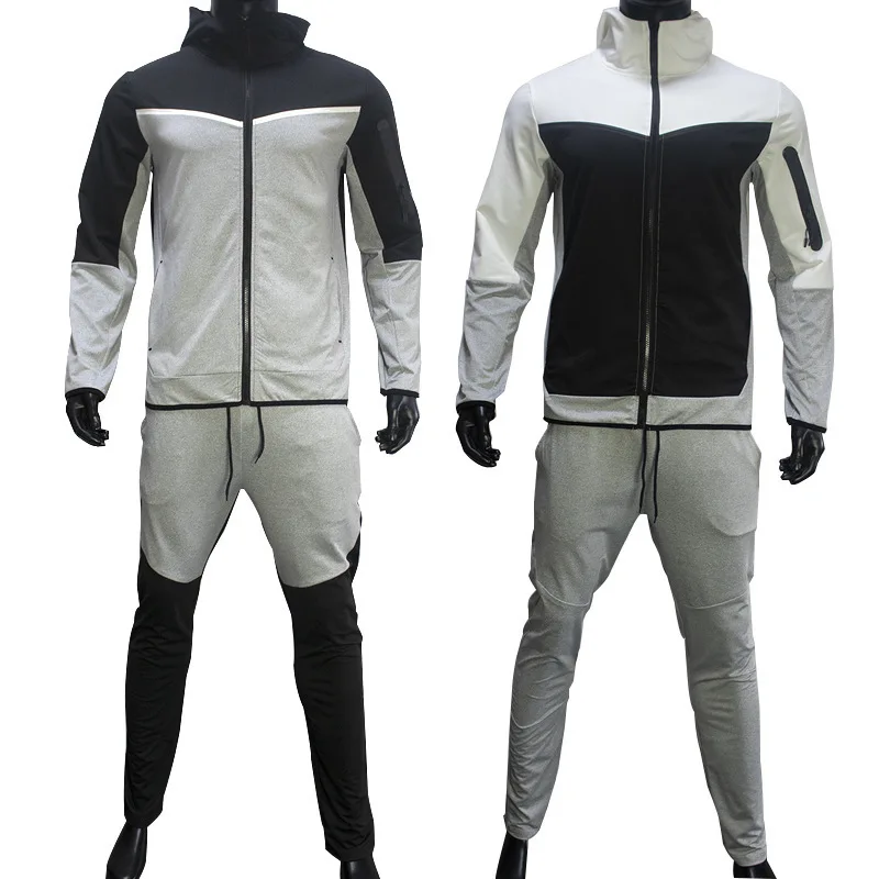 Sweat Jogging Sportswear Jogger Sweatpants and Hoodie Set Sweatsuit Plain Track Suit Men Sets Tracksuit With Side Training Wear