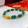 3 green bracelet