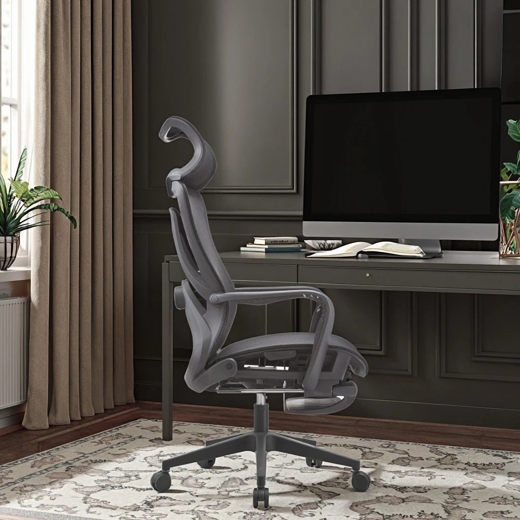 New Arrival WX-06 Premium Breathable Mesh Seat Rest Lounge Chair 6-Point Lumbar Support 300N Cable Reclining System Office Nap 6