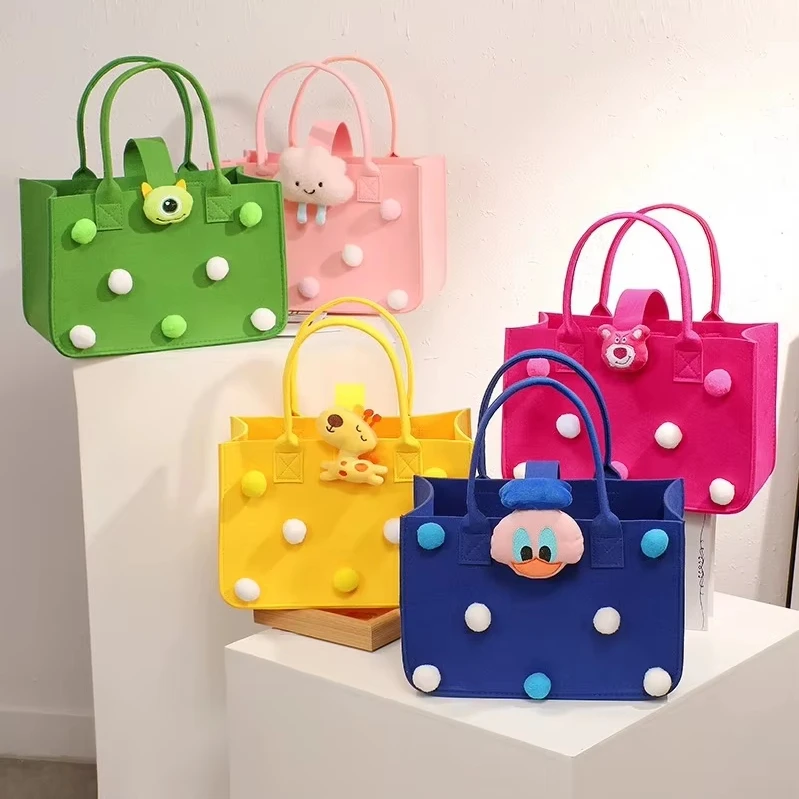 Wholesale Factory Low Price Felt Bag With Large Capacity  Eco Friendly Felt Tote Bag For Supermarket Shopping Gift Packing Bag