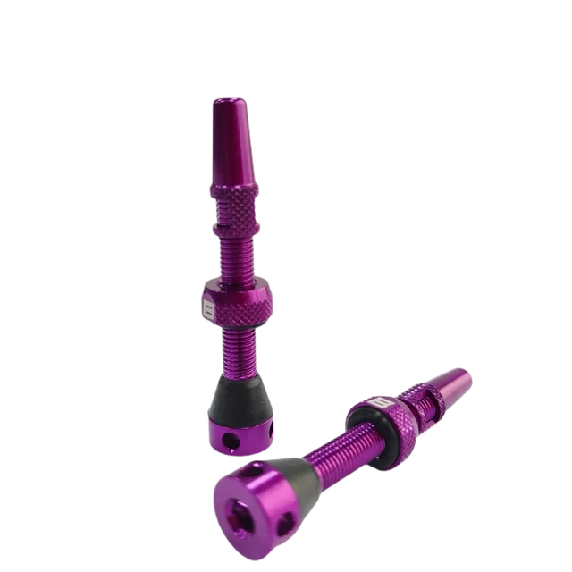 Bicycle Tubeless Presta Valve Stem in 40/44/55/60/70/80/100 mm Titanium Brass Alloy French Valve for Handlebar Tubeless Ready