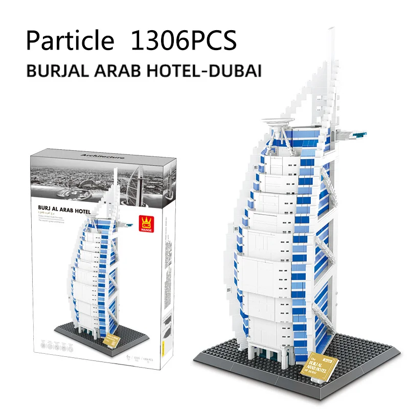 product cayi the burjal arab hotel dubai building blocks sets architecture model famous landmark building blocks toy gift for kids-56