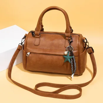Ele Unisex Fashion Handbag  and Commute Shoulder Cross Body Bag All-Match Simple Design Made From PU Material