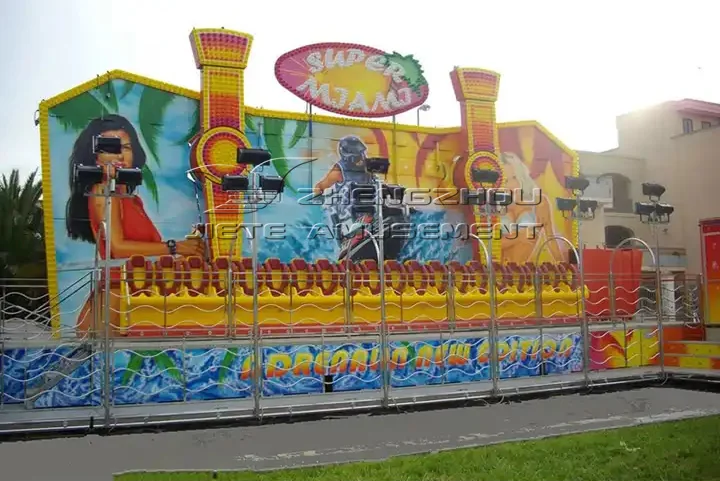 Hot Sale Factory Carnival Game Trailer Mounted Portable Mini Miami Amusement Park Rides Crazy Wave Amusement Ride for Sale