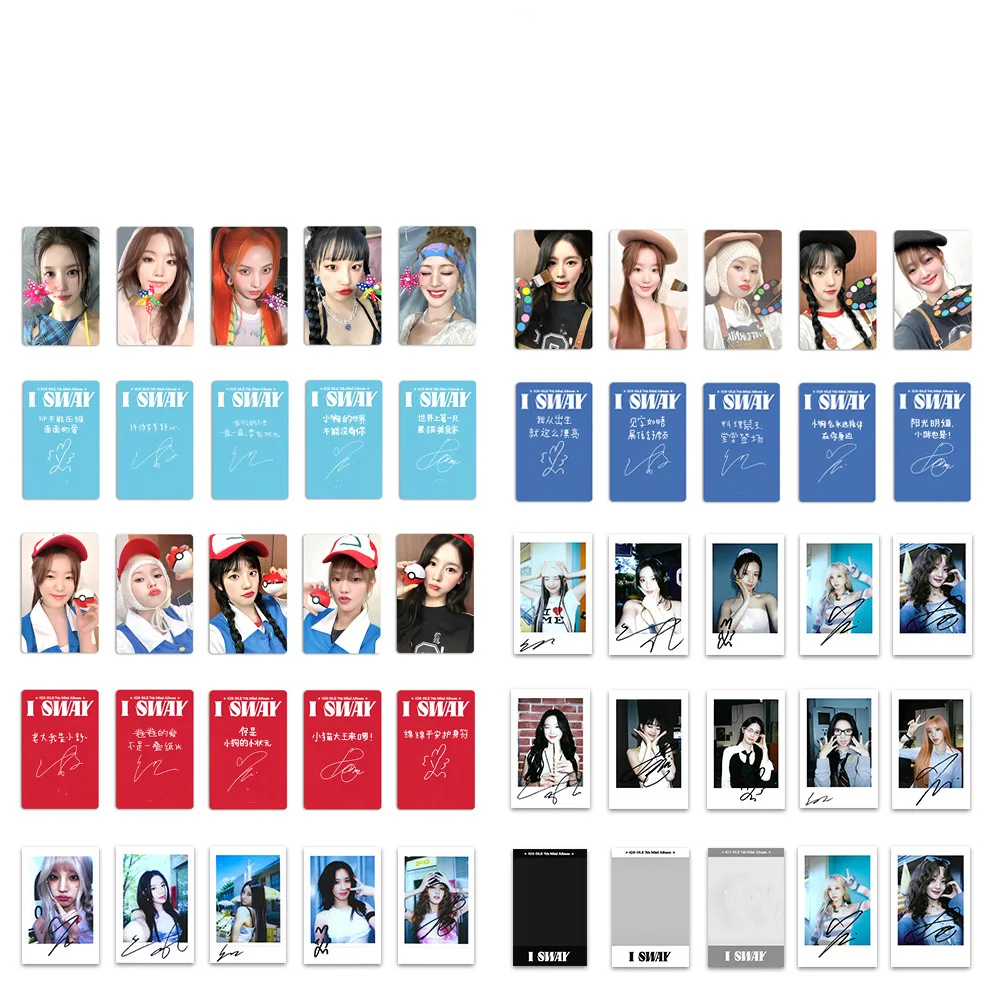 Kpop (G)-IDLE 7th Mini Album I SWAY Postcard Double Side Glossy