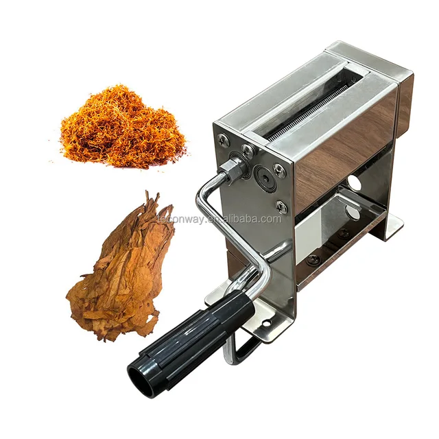 Professional Plant SS304 Customized CNC Turning Reliable Tobacco Leaf Manual Shredder for Home Use