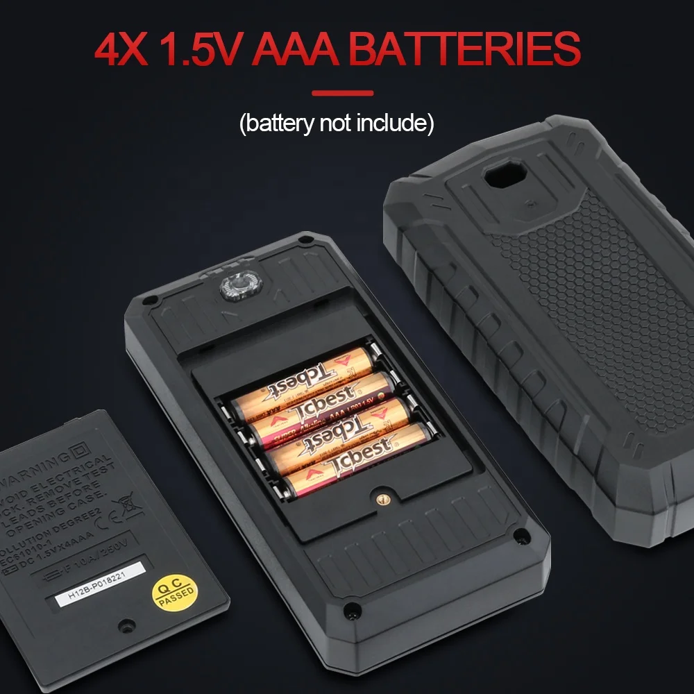 GVDA New Digital Multimeter True RMS Auto Range AC DC NCV Color LCD Smart Multimetro Test Ohm Capacitance Hz Temp Voltage Meter