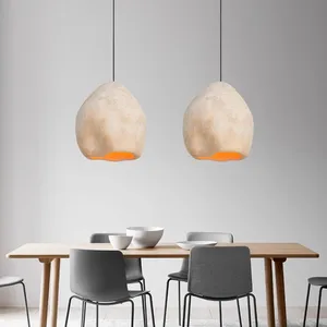Kitchen Island Bird Nest Shape Pendant Light Home Decor Nordic Modern Hanging Lamp Weddings White Wabi Sabi Style Chandelier