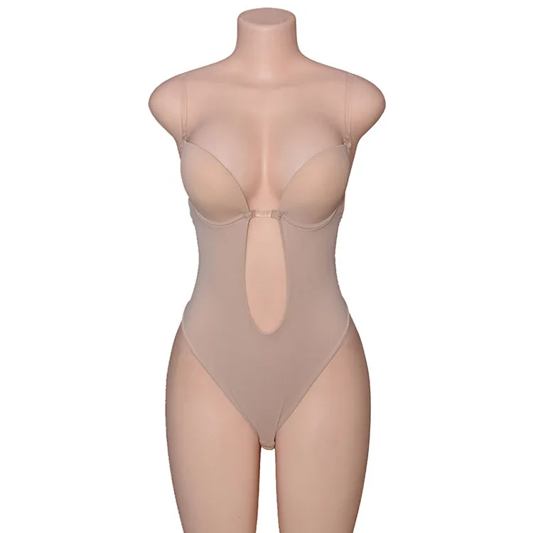 Women's Backless Shapewear Deep V Neck Body Shaper For Low Back