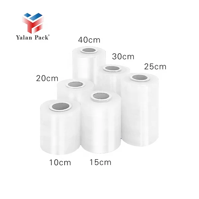 Factory Price Stretch Film Jumbo Rolls Mini Roll Transparent Shrink Wrap Manual Color Plastic Pallet Wrap Film