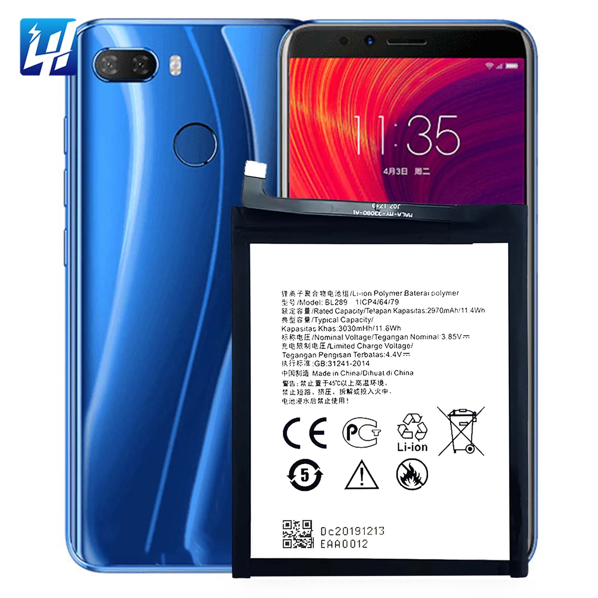 BL289 L38011 Original Lenovo K5 Play Battery 3000mah - Main Image