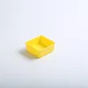 Single-compartment dish (yellow) made of food-grade PP material