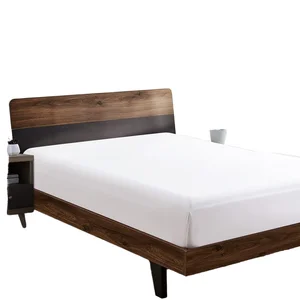 Luxury 100% Cotton Fitted Bed Sheet Twin Size 300 Thread Count Elastic Breathable Plain Eco-Friendly Durable Hotels