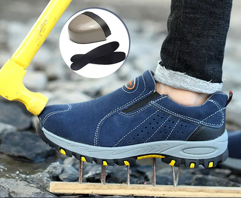 Non Slip Leather Woodland Steel Toe 