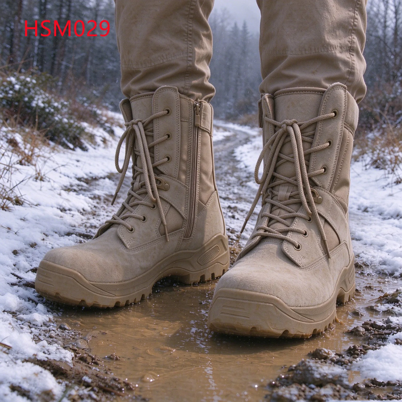 XYM,Nordic Region Card Knife Wallet Pocket Male Comabt Boots Ecological Survey Shock-proof EVA+Rubber Sole Patrol Boots HSM029