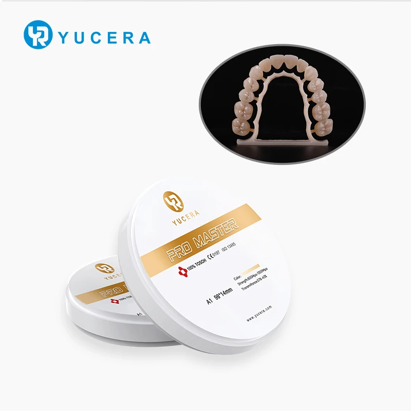 Yucera Pro Master Dental Zirconia Blocks - High-Quality Ceramic for Dental Crowns