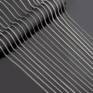 Simple Trendy Stainless Steel Plain Chain Does Not Fade Long Time Single Bare Versatile Universal Clavicle Chain