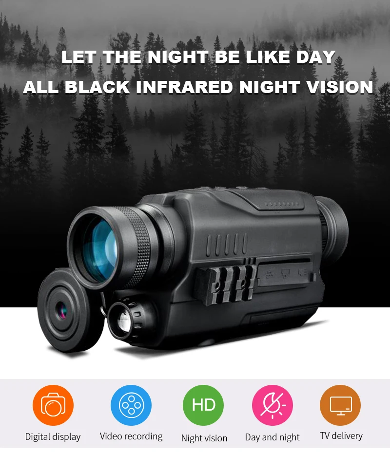 Wildlife Night Vision Scope Optic Infrared Monocular Night Vision Night ...