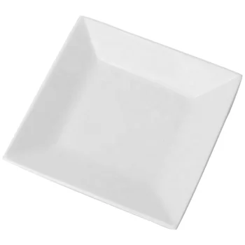Wholesale restaurant dinnerware cheap bulk white melamine square dinner plate