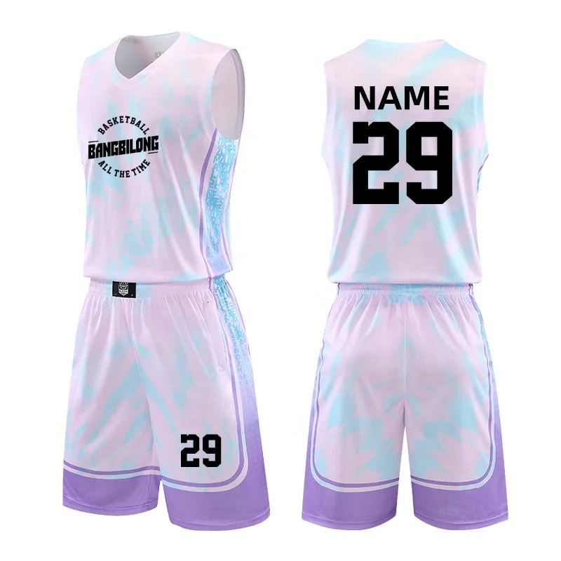 Pink Sublimated Custom Team Basketball Jerseys Shorts | YoungSpeeds Womens