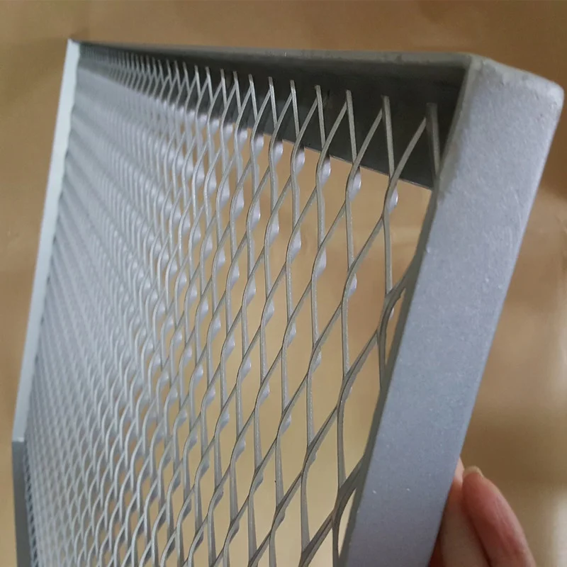 V Type Frame Aluminum Expanded Metal Mesh Facade Panel Support System Perforated Welded Wall Wall Professional Processing