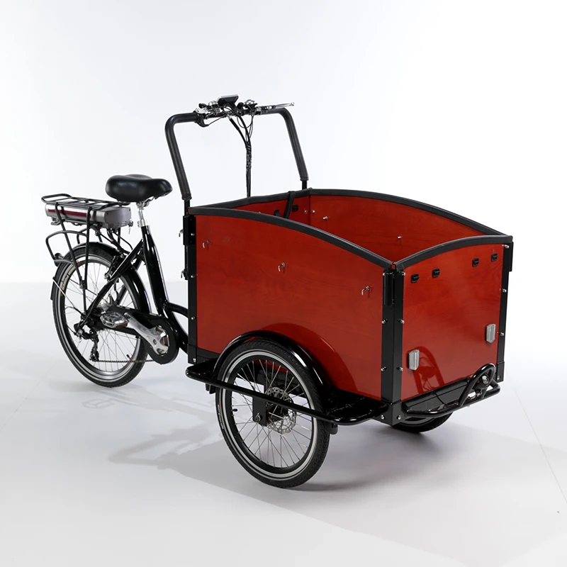 準備完了！送料込みの3輪前積載電動補助ファミリー貨物自転車