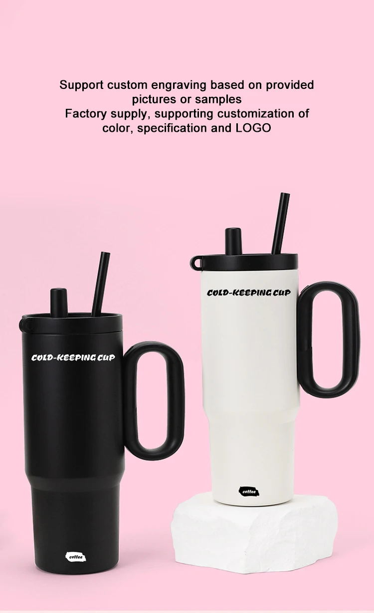 Wholesale Custom Stainless Steel Insulated Leak Proof Lid Travel Tumbler with Handle