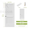 Stile shaker a 2 pannelli