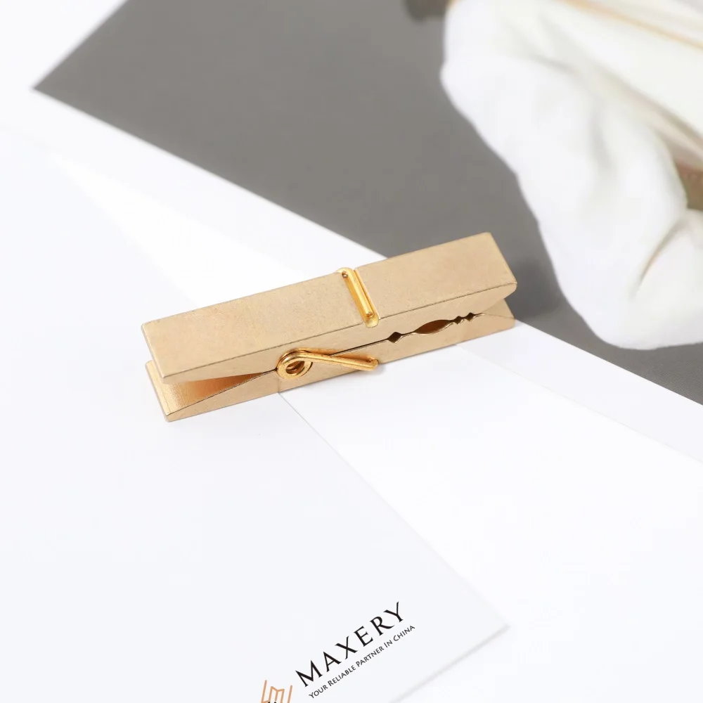 Креативный винтажный латунный зажим «Ласточкин хвост» роскошный Канцелярский Зажим для домашнего офиса бумажных документов организации закусок