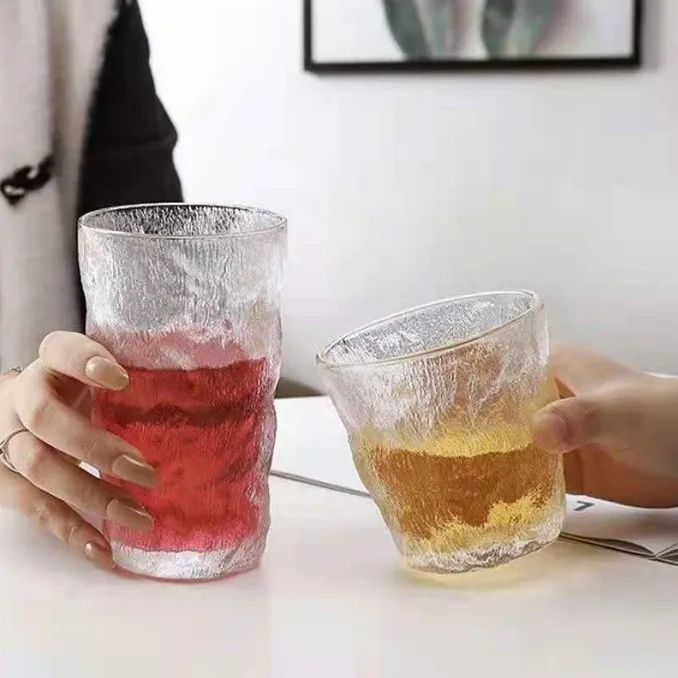 Creative Transparent Glass Whisky Wine Cup Minimalist Design for Drinks and Giveaways