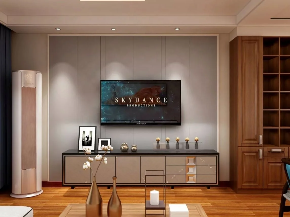 Modern Living Room Design Wood TV Table Cabinet Customized Color Size TV Stand Cabinet for Living Room Bedroom