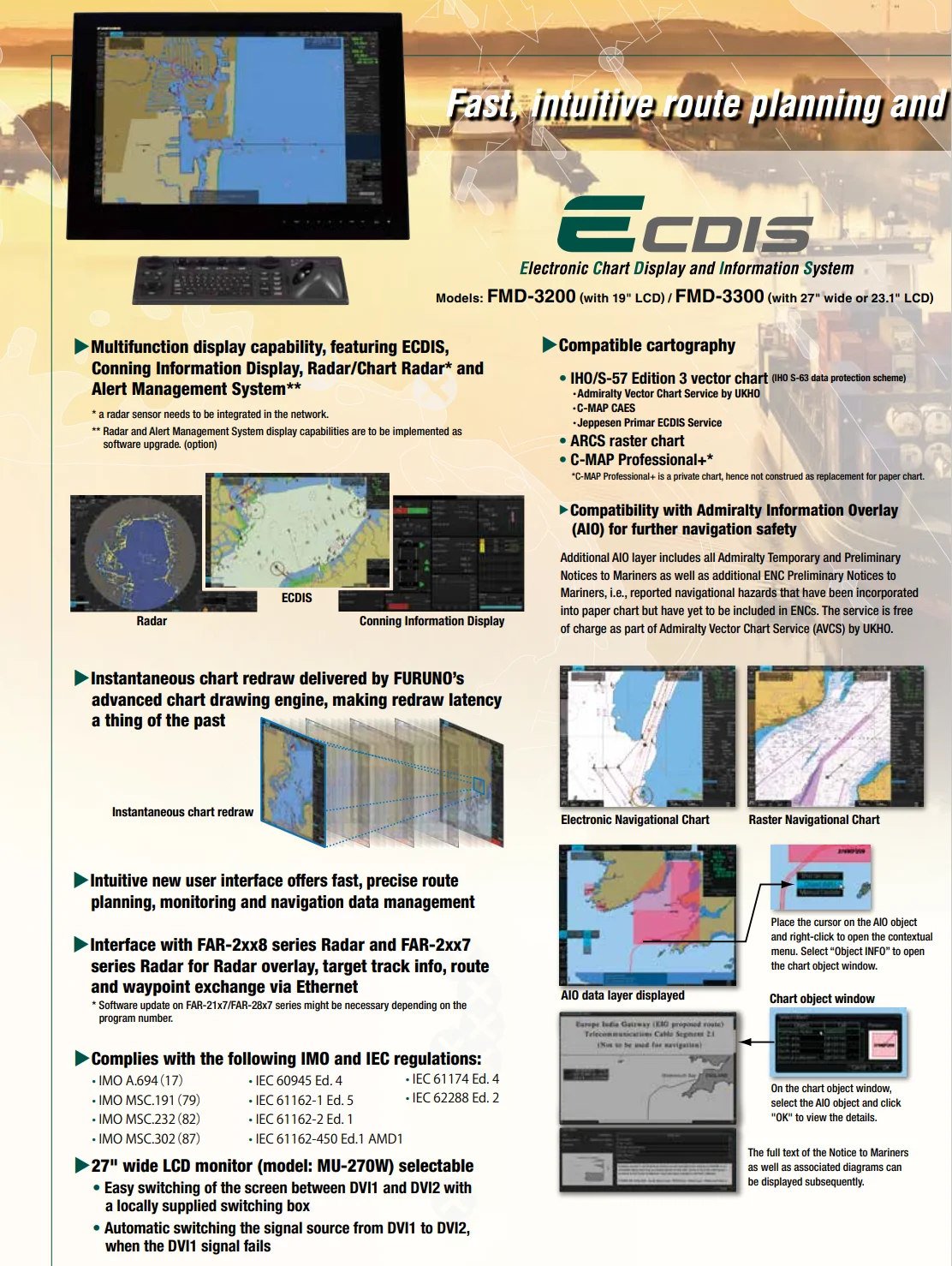Marine Electronics Maritime Navigation Communication Fmd3200 Fmd3300