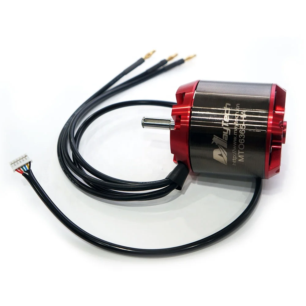 Maytech 6365 Sensor Brushless Motor 200 Kv Electric Paramotor Bldc Aluminum Outrunner for Skateboard Belt Driven Metal Material
