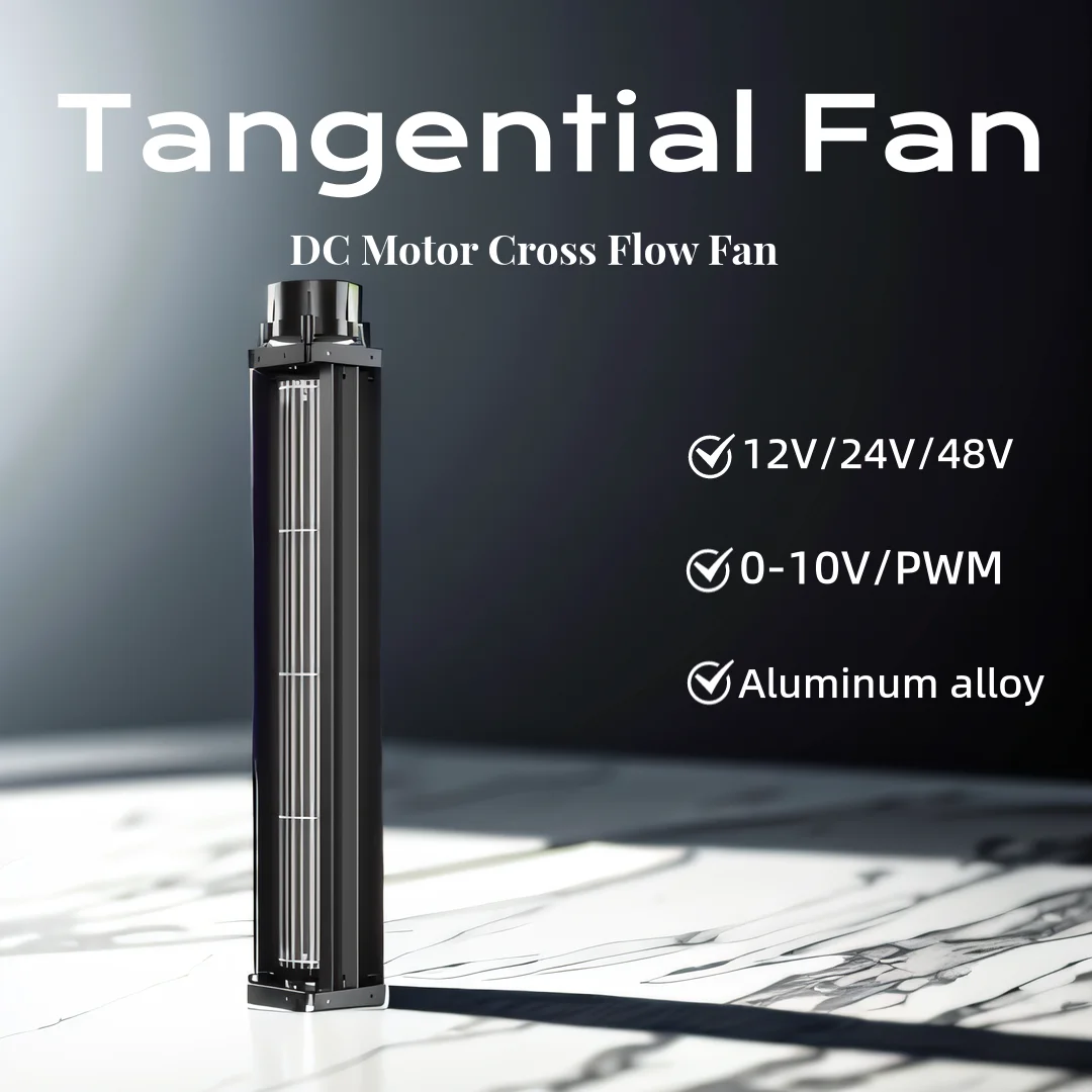 LONGWELL Low Noise Mini Cross Flow Ventilation Tangential Fan Motor 12V 24V 230V AC DC EC Steel Cross Flow Fan with OEM Support