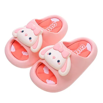 New children's soft soled women's slippers cute cartoon indoor anti slip thick soled baby slippers summer cool slippers