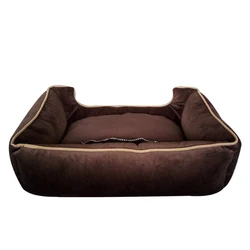 Short Plush Polyester Oxford Cat Dog Pet Sofa Bed with PP Cotton Filling dog sofa bed NO 2