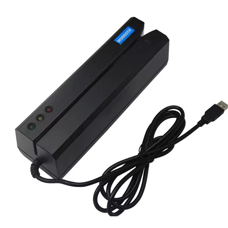 MSR100 USB Swipe Magnetic Credit Mini Card Reader Plug and Play Reader Track 1/2/3 Stripe Card Reader Writer Encoder