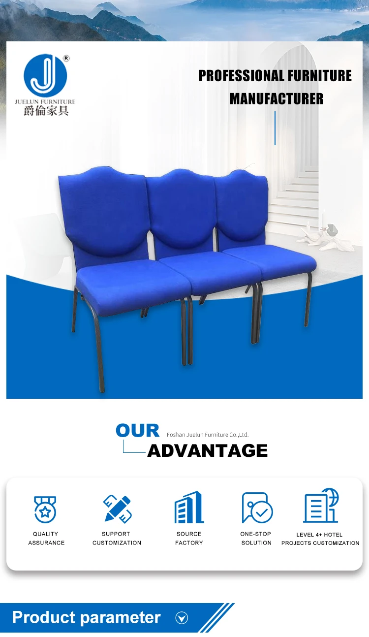 Factory Directly Wholesale Back Pocket Church Chair Church Used Chair