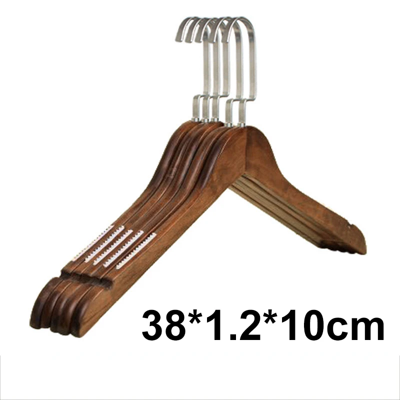 Vintage Retro Wooden Suit Hangers - Durable Clothes Hanger Rack