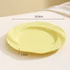 Assiette à pâtes - jaune