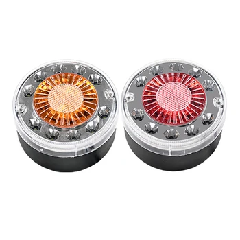 Auto accessories Additional lighting Yellow Red Green Blue safe driving working signal cue light 24VLED truck taillight