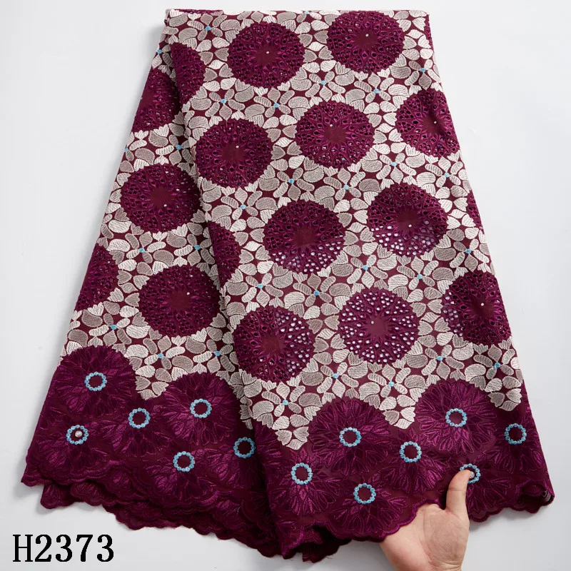 2464 Newest Nigerian Swiss Lace Fabric With Stones African Embroidery ...