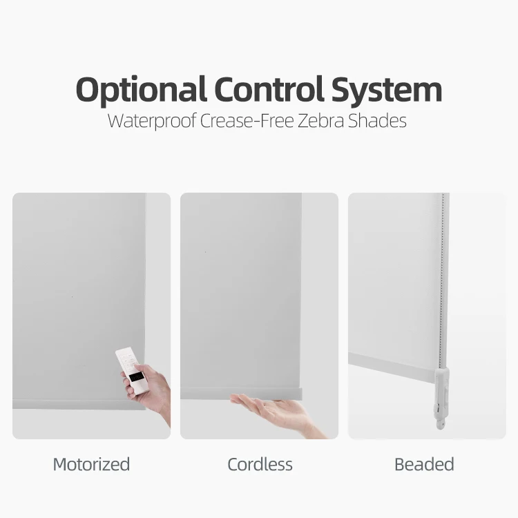 Canada Window Blackout Dual Roller Shades Custom Size Wand Spring