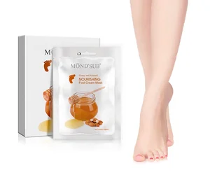 MOND'SUB  Disposable Portable Foot Spa Sock Nourishing Whitening Honey and Almond Foot Cream Mask