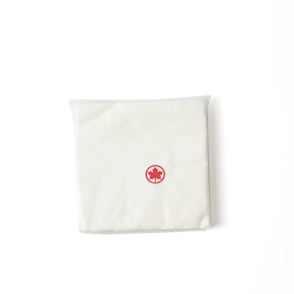 Одноразовые черные бумажные полотенца салфетки для коктейлей бара 10 см ресторана двухслойные цветные Предварительно упакованные на заказ изображения