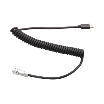 USB-C Power Cable Replacement for Blackmagic Pocket Cinema Camera BMPCC 4K/6K to USB Type-C Spring Cable detail image